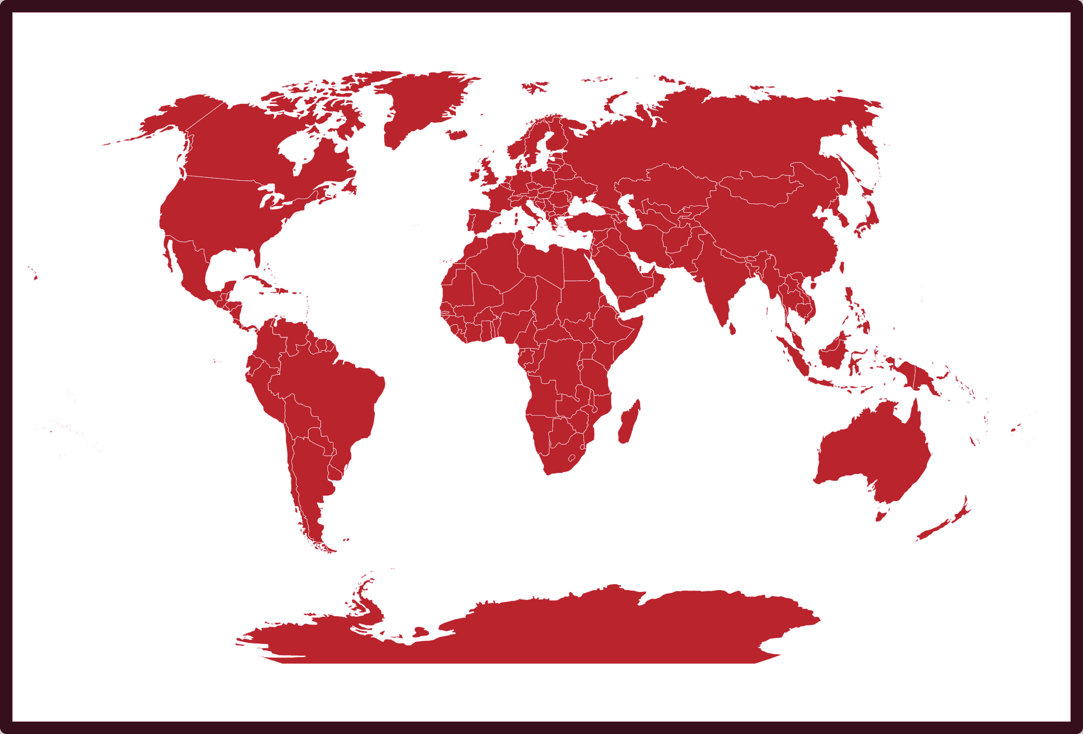 Büyük Dünya haritası siyasi
